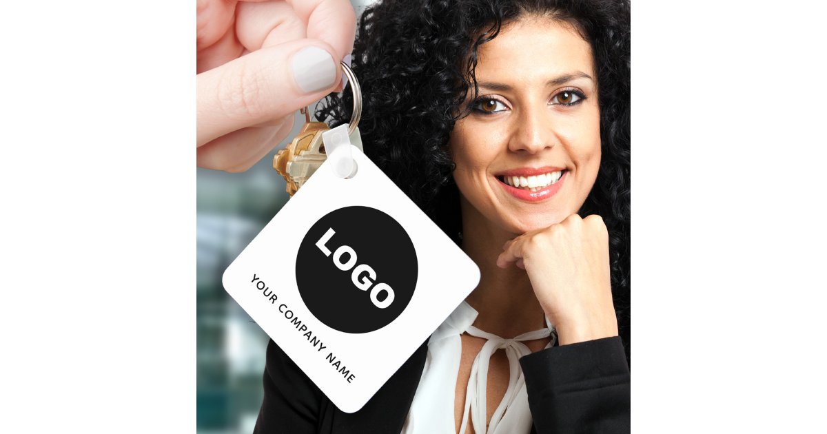 Modern Business Company QR Code Logo Promotional Keychain Zazzle modern-business-company-qr-code-logo-promotional-keychain-zazzle