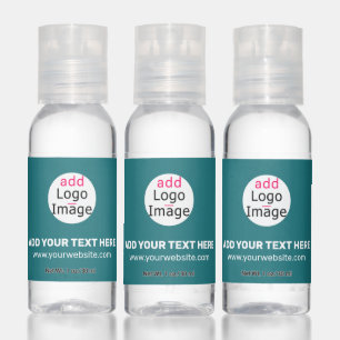 Modern Business Custom Brand Logo Deep Sea Green Hand Sanitizer