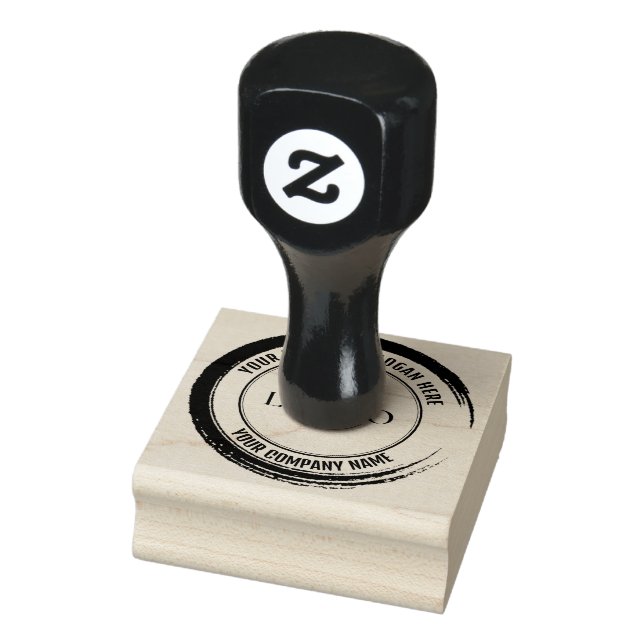 MODERN BUSINESS Custom Business Logo Name Company  Rubber Stamp (Stamp)