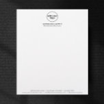 Modern Business Custom Company Corporate Add Logo  Letterhead<br><div class="desc">Enhance your business image with this modern and professional letterhead template. The minimalist design exudes sophistication, making a lasting impression. Fully customizable, this letterhead allows you to seamlessly add your company’s logo and contact information, ensuring it aligns perfectly with your brand identity. Click "Personalize" to easily customize the design with...</div>