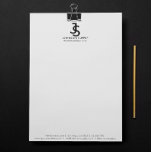 Modern Business Custom Company Monogram Logo Letterhead<br><div class="desc">Enhance your business image with this modern and professional letterhead template. The minimalist design exudes sophistication, making a lasting impression. Fully customizable, this letterhead allows you to seamlessly add your company’s monogram logo and contact information, ensuring it aligns perfectly with your brand identity. Click "Personalize" to easily customize the design...</div>