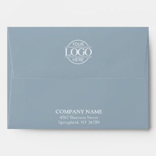 Modern Business Custom Logo Professional Blue Envelope