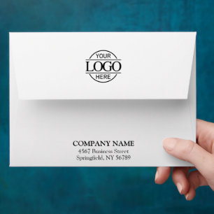 Modern Business Custom Logo Professional White Envelope