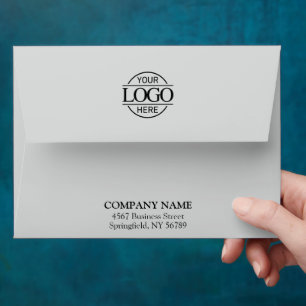 Modern Business Custom Logo Professional White Envelope