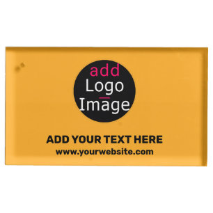 Modern Business Custom Macaroni & Cheese Hue Place Card Holder