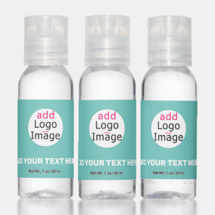 Modern Business Customizable Fresh Mint Hue Hand Sanitizer