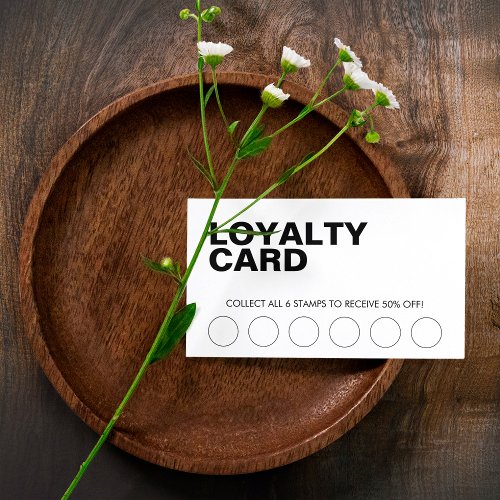 Modern Business Discount Loyalty Card