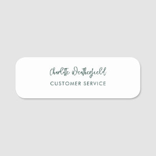 Modern Business Employees Name Tag