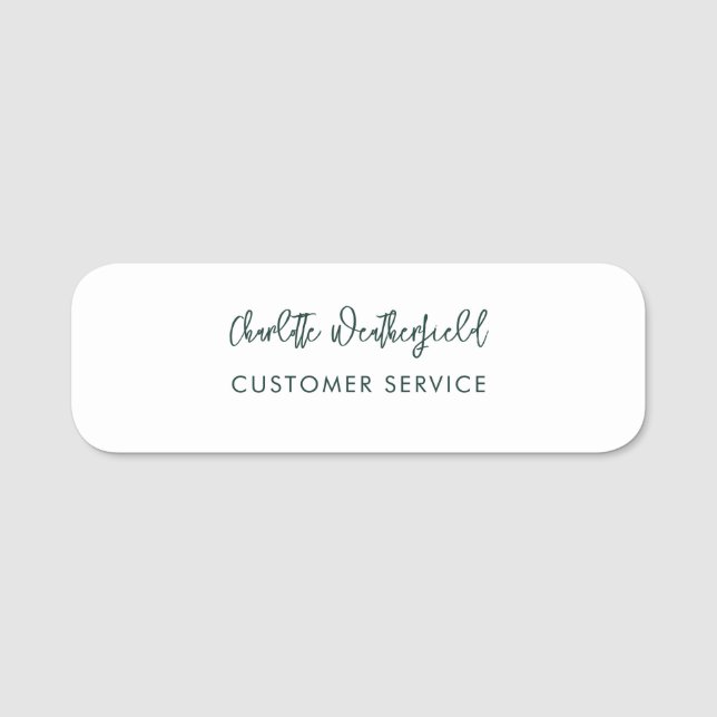 Modern Business Employees Name Tag (Front)