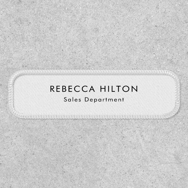 Modern Business Employees Staff Custom Patch (Front)