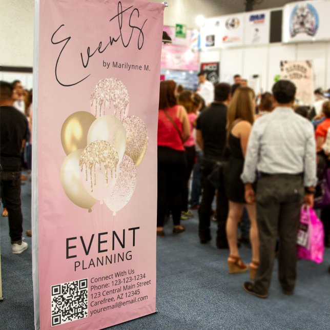Modern Business Event Planner Promotional Retractable Banner (Creator Uploaded)