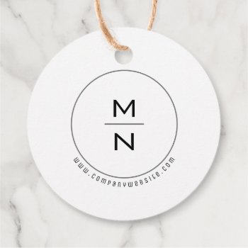 Modern Business Favor Tags by istanbuldesign at Zazzle