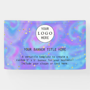 Modern Business Feminine Blush Pink Custom Logo Banner