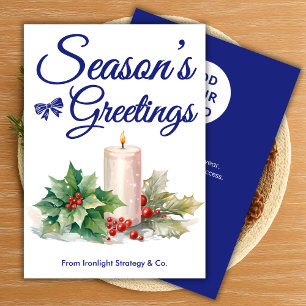 Modern Business Holiday Card with Branding