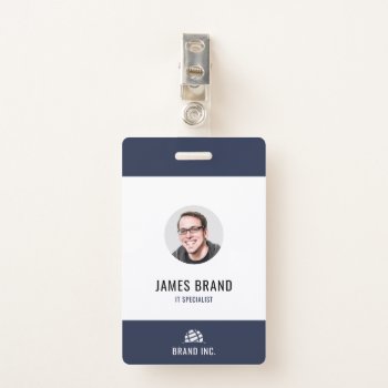 Modern Business Id Badge by J32Teez at Zazzle