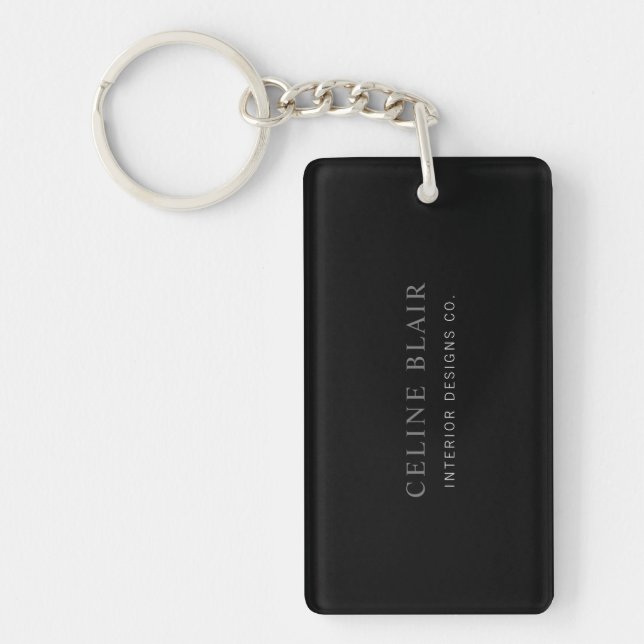 Modern Business  Keychain (Front)