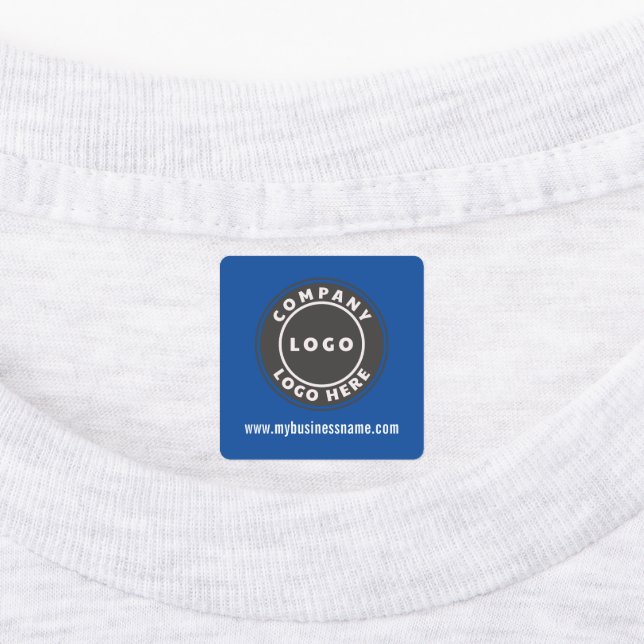 Modern Business Logo and Company Website Labels (Affixed)