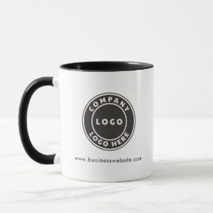Modern Business Logo and Company Website Mug