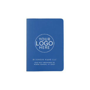Modern Business Logo and Name Custom Passport Holder