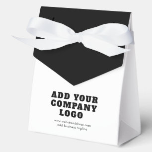 Modern Business Logo and Slogan Promotional Favor Boxes