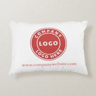 Modern Business Logo and Website Hotel Owner Accent Pillow