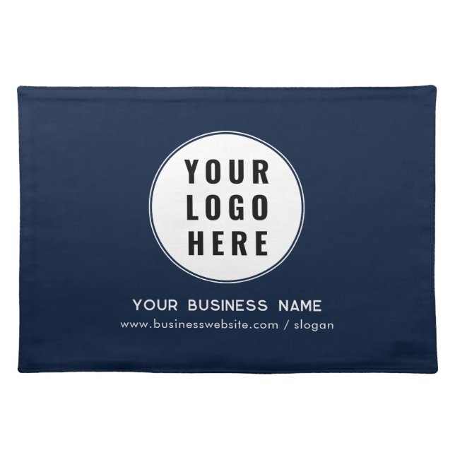 Modern Business Logo and Website Promotional Cloth Placemat (Front)
