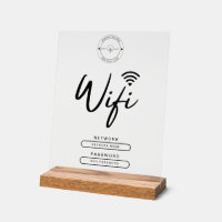 Modern Business Logo Black and White Wifi Details