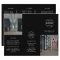 Modern Business Logo Black Photo Trifold Brochure