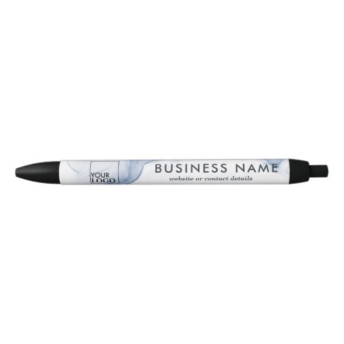 Modern Business Logo Branded Promotional Blue Ink Pen