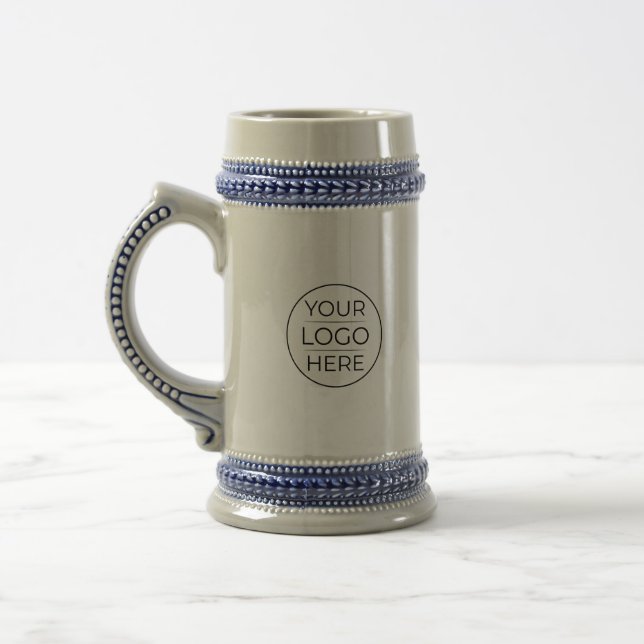 Modern Business Logo Branding Beer Stein (Left)