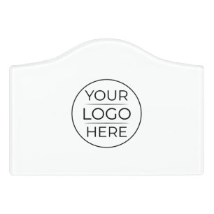 Modern Business Logo Branding Door Sign
