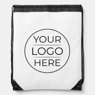 Modern Business Logo Branding Drawstring Bag