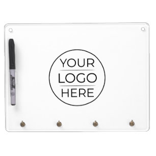 Modern Business Logo Branding  Dry Erase Board With Keychain Holder