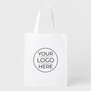 Modern Business Logo Branding Grocery Bag