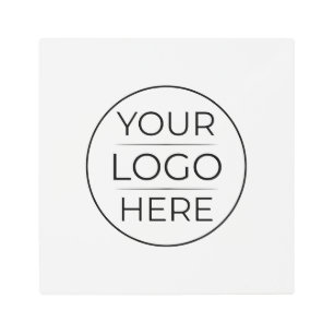 Modern Business Logo Branding Metal Print