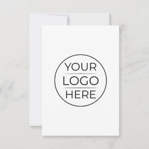 Modern Business Logo Branding Note Card