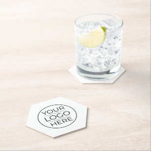 Modern Business Logo Branding Paper Coaster
