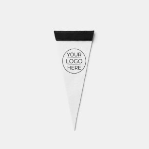 Modern Business Logo Branding Pennant Flag