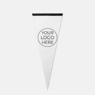 Modern Business Logo Branding Pennant Flag
