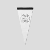 Modern Business Logo Branding Pennant Flag