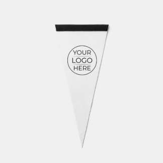 Modern Business Logo Branding Pennant Flag