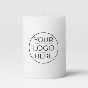 Modern Business Logo Branding Pillar Candle