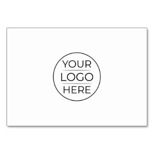 Modern Business Logo Branding Table Number