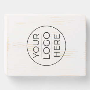 Modern Business Logo Branding Wooden Box Sign