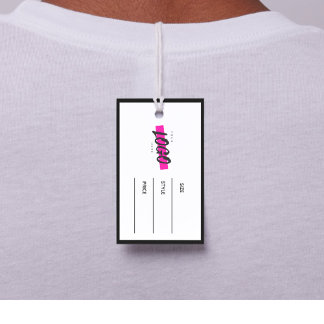 Modern Business Logo Clothing Label tag Hang card