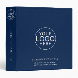 Modern Business Logo Company Custom 3 Ring Binder