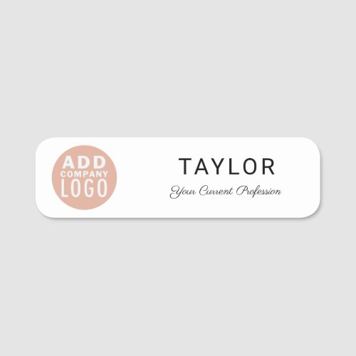 Modern Business Logo Company Employee Events Name Tag