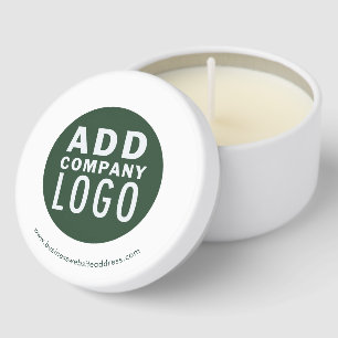 Modern Business Logo Company Events Custom Mini Candle Favors