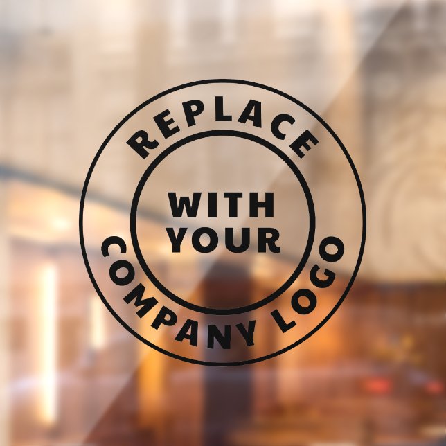 Modern Business Logo Company Showroom Window Cling (Sheet 2)