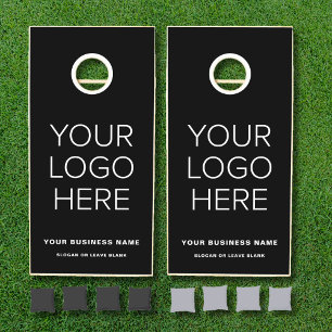 Modern Business Logo Cornhole Set